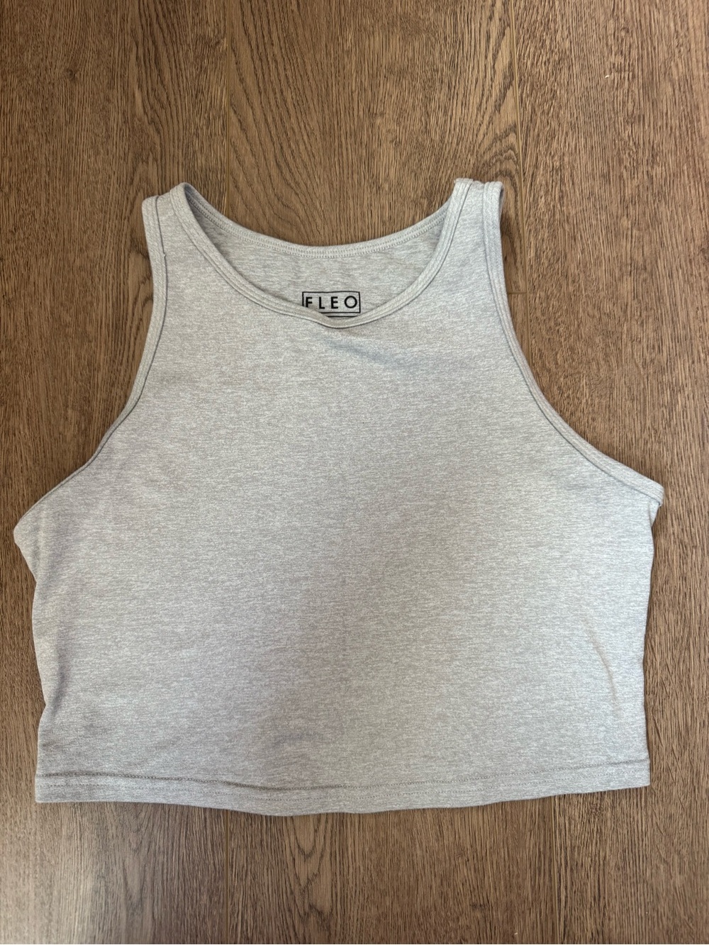 FLEO Racerback Crop Tank-Fitted